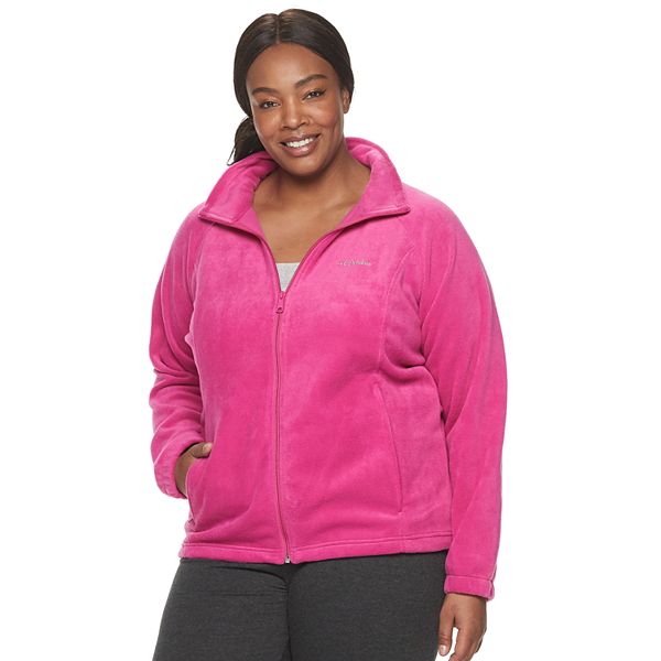 Columbia Women's Size Benton Springs Fleece Jacket Pink Size 2X/2TF