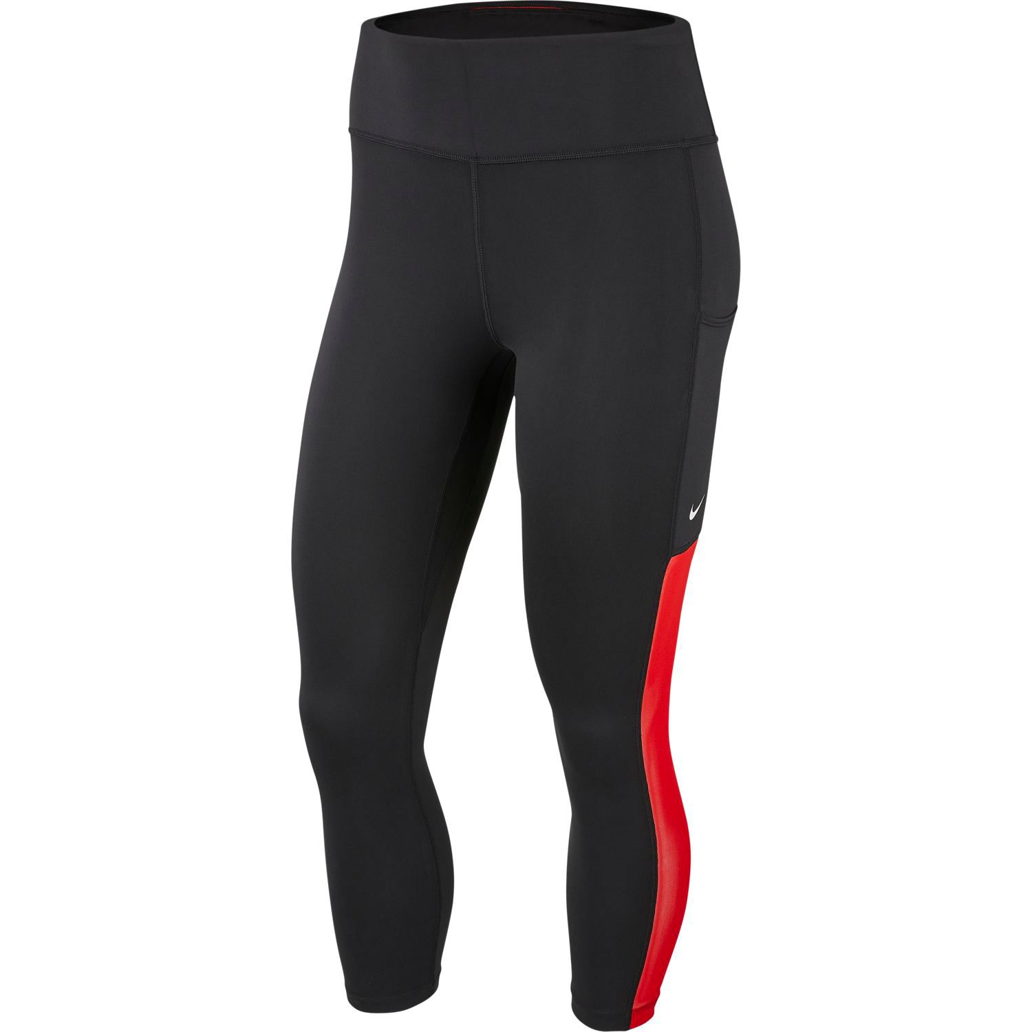 nike black and red leggings