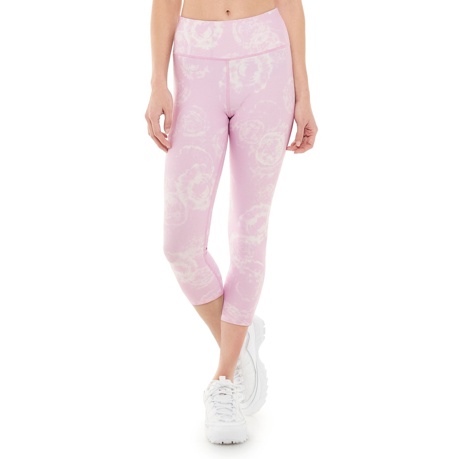 fila sport mesh printed yoga capris