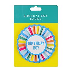 Table Fun Birthday Boy Rosette Badge