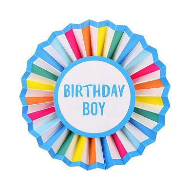 Table Fun Birthday Boy Rosette Badge