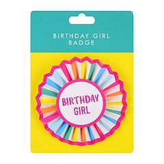 Table Fun Birthday Girl Rosette Badge