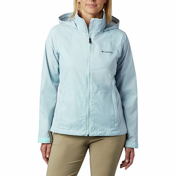 Womens Columbia Switchback III Hooded Packable Jacket - Spring Blue (XX LARGE)