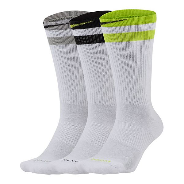 Men's Nike 3pack Everyday Plus DriFIT Cushioned Training Crew Socks
