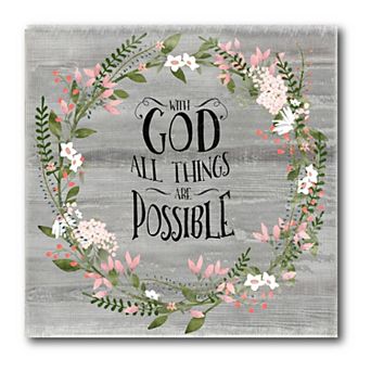 COURTSIDE MARKET All Things Possible Gallery Canvas Wall Art