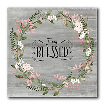 COURTSIDE MARKET I Am Blessed Gallery Canvas Wall Art