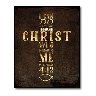 COURTSIDE MARKET I Can Do All Things Canvas Wall Art