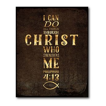 COURTSIDE MARKET I Can Do All Things Canvas Wall Art