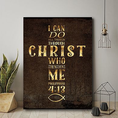 COURTSIDE MARKET I Can Do All Things Canvas Wall Art