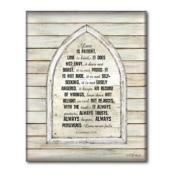COURTSIDE MARKET Love Is Patient Canvas Wall Art