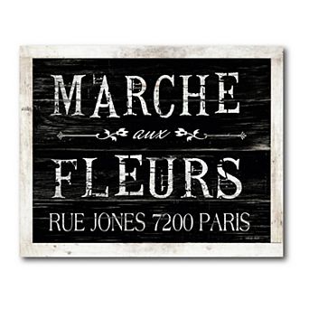 COURTSIDE MARKET French Flower Shop II Canvas