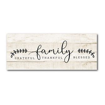 COURTSIDE MARKET Grateful Family Gallery Canvas Wall Art