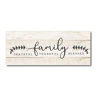 COURTSIDE MARKET Grateful Family Gallery Canvas Wall Art