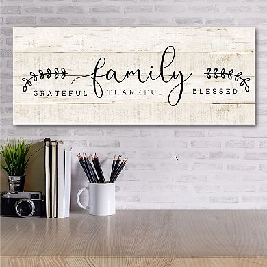 COURTSIDE MARKET Grateful Family Gallery Canvas Wall Art