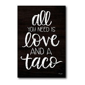 Love & Taco Gallery Canvas