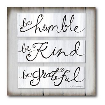 Be Humble, Be Kind Canvas