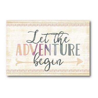 COURTSIDE MARKET Let The Adventure Begin Canvas