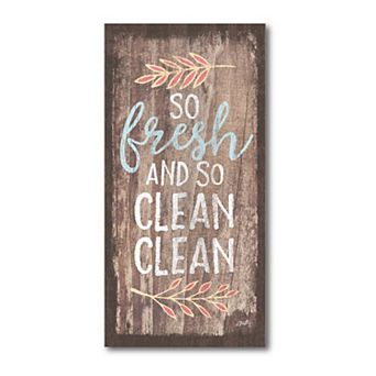 COURTSIDE MARKET So Fresh And So Clean Canvas