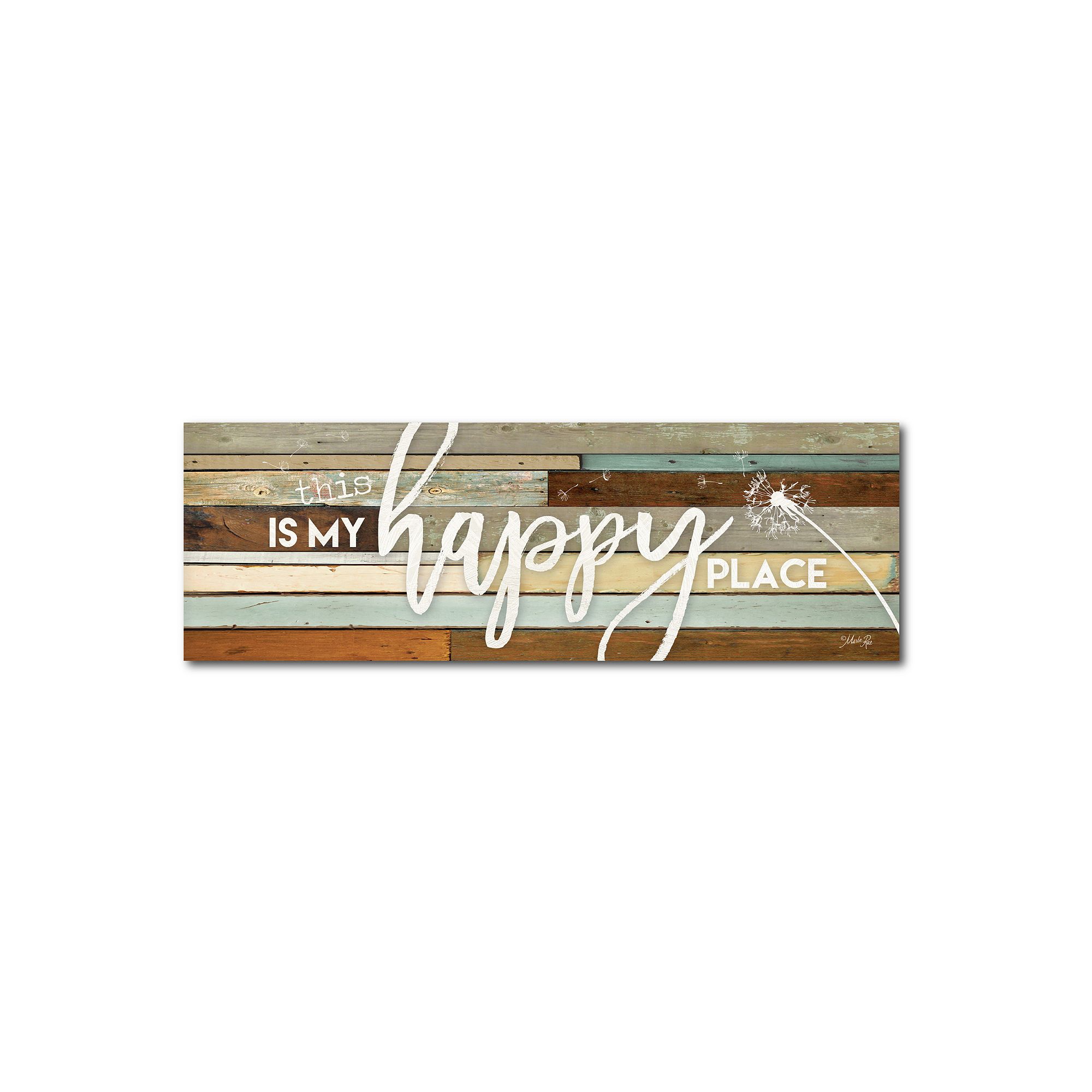 COURTSIDE MARKET This Is My Happy Place Canvas Wall Art, Multi Color