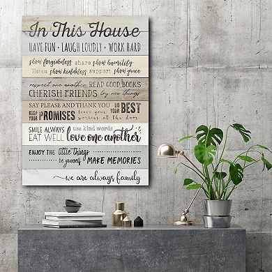 Courtside Market In This House Gallery Canvas Wall Art