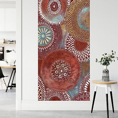 Courtside Market Crimson & Gold Speckled Wall Decal Mural