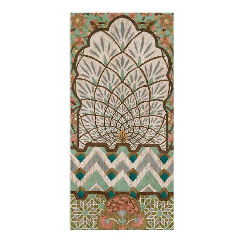 62468026 Courtside Market Peacock Tapestry II Wall Decal Mu sku 62468026