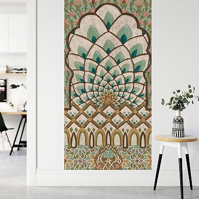 Courtside Market Peacock Tapestry I Wall Decal Mural