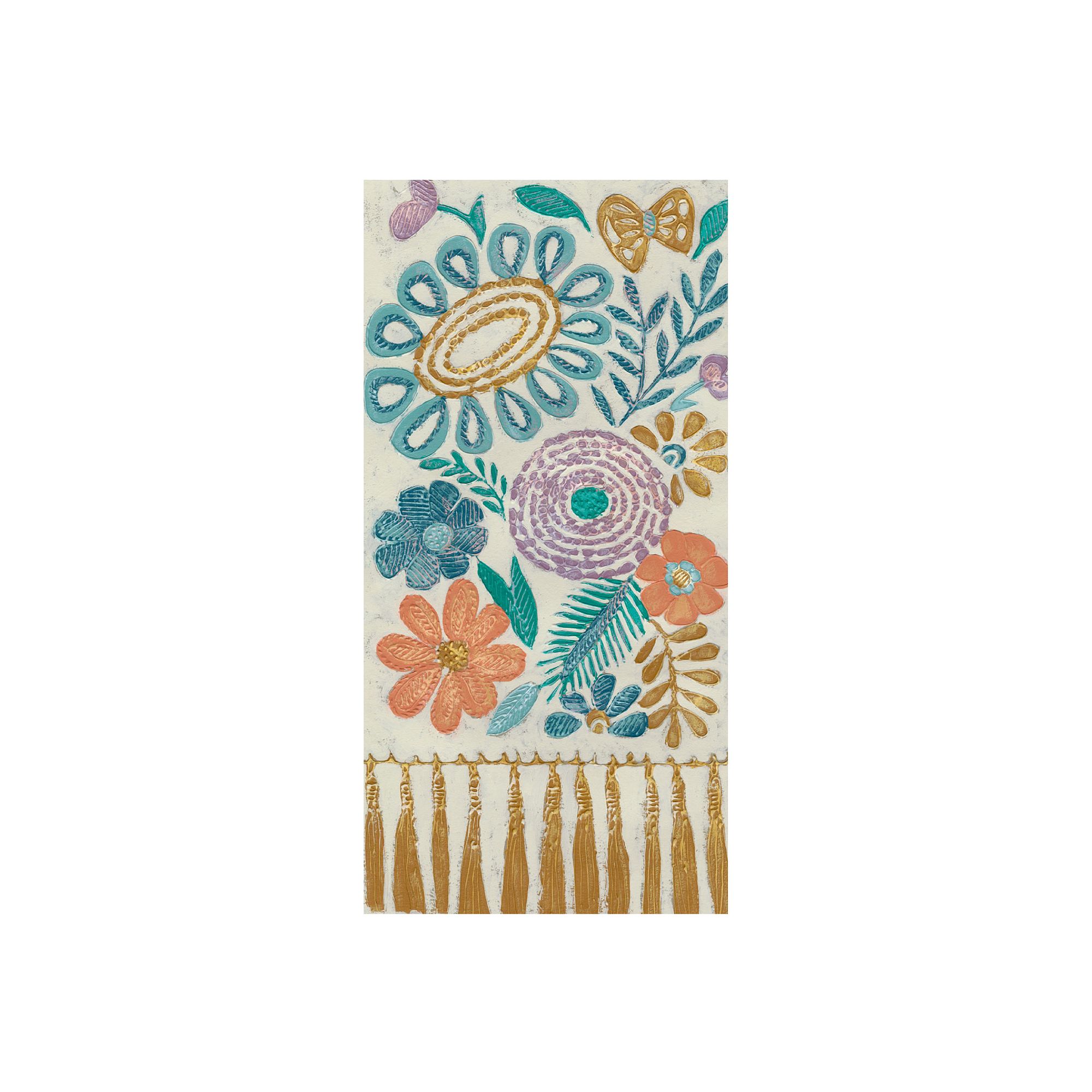 COURTSIDE MARKET Teal & Tan Bohemia II Mural, Multi Color