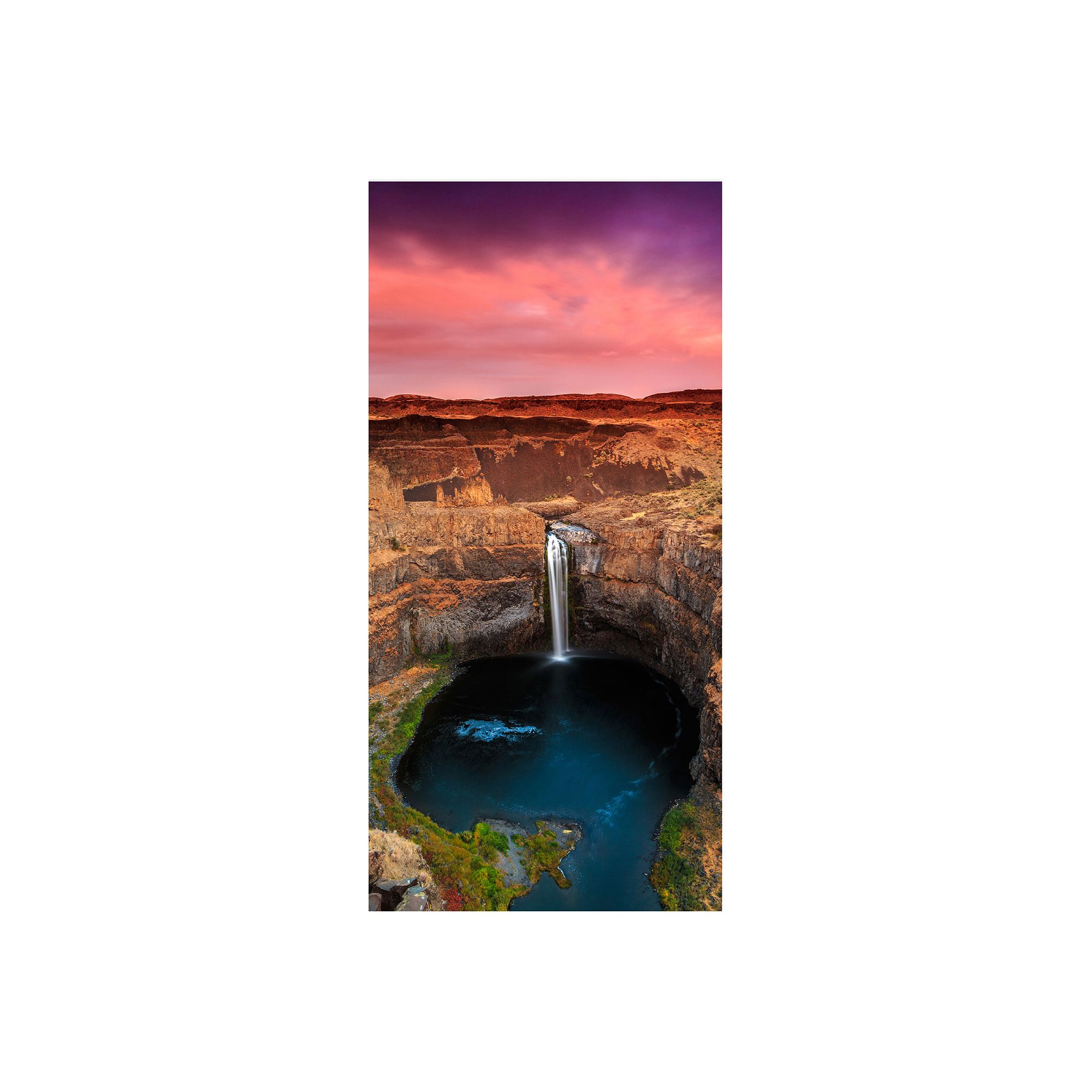 COURTSIDE MARKET Palouse Falls Mural, Multi Color