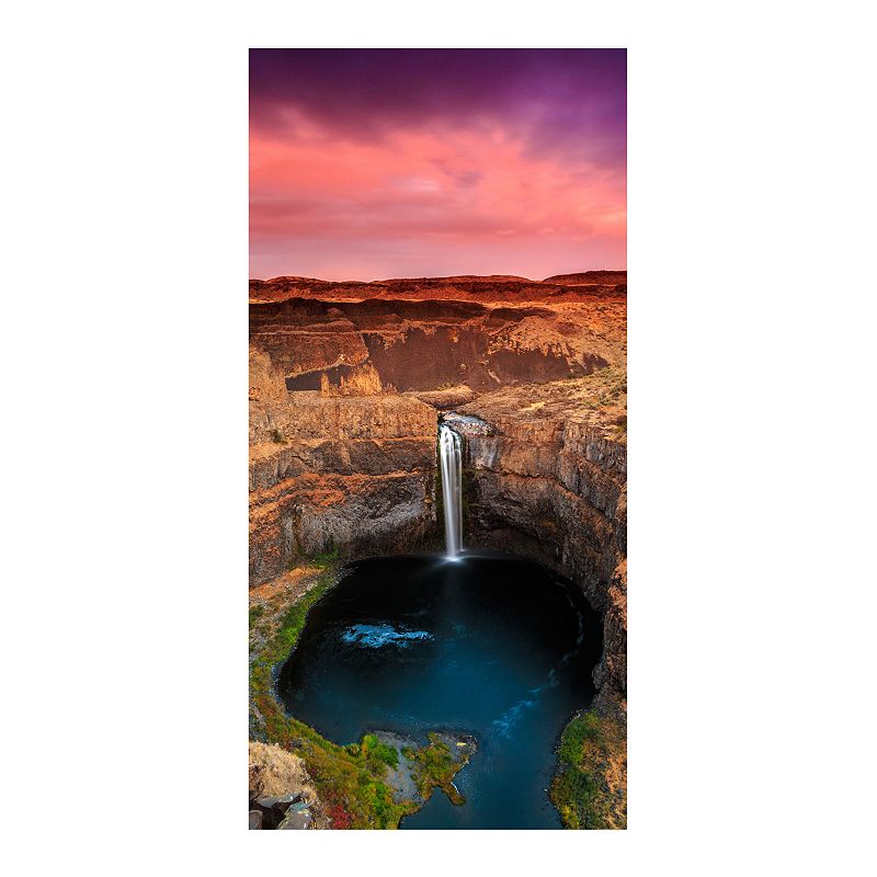 Courtside Market Palouse Falls Wall Decal Mural, Multicolor, 96X45
