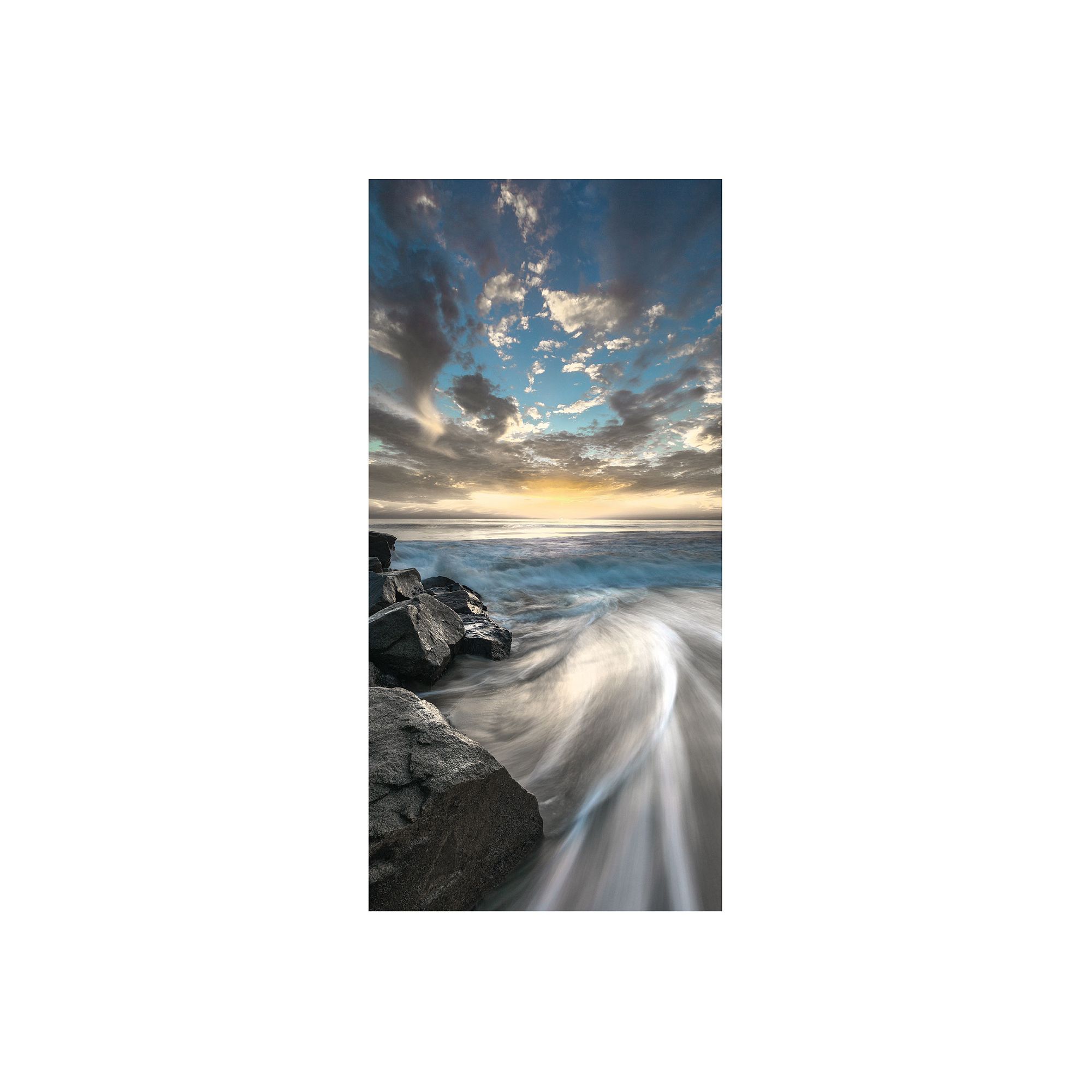 COURTSIDE MARKET Pacific Coast Line Mural, Multi Color