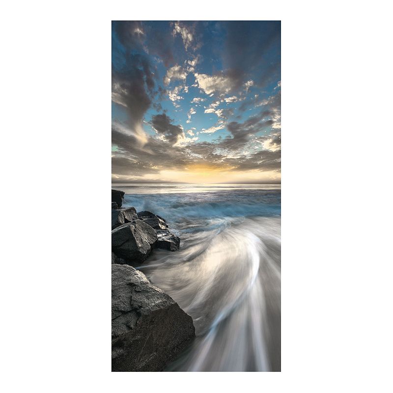 Courtside Market Pacific Coast Line Wall Decal Mural, Multicolor, 96X45