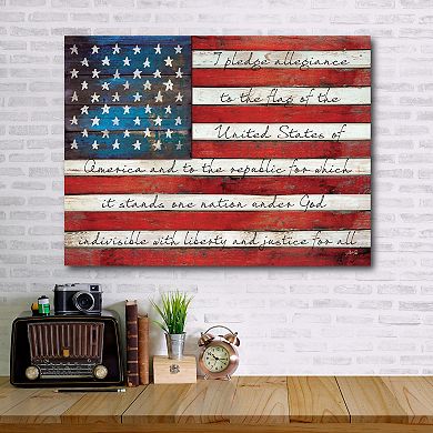 Courtside Market Americana Flag Gallery-Wrapped Canvas