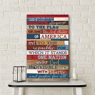 Courtside Market Pledge Allegiance Gallery-Wrapped Canvas