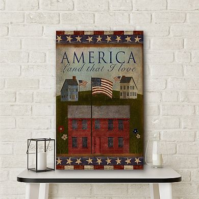 Courtside Market America Land That I Love Gallery-Wrapped Canvas