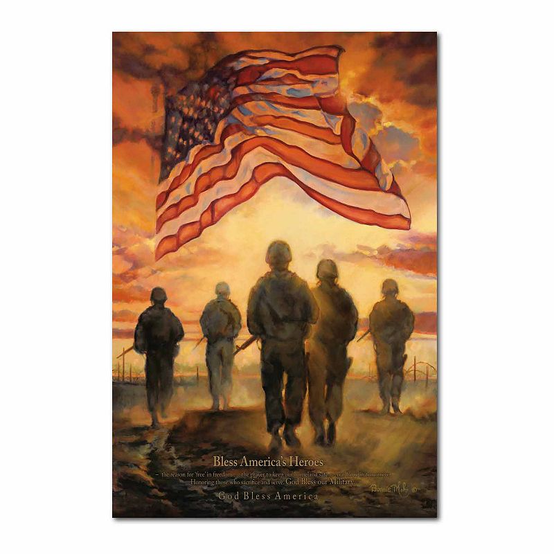 Courtside Market Americas Heroes Gallery-Wrapped Canvas, Multicolor, 16X20