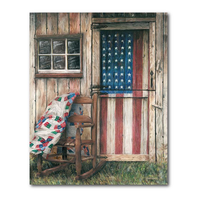 Courtside Market American Rocker Gallery-Wrapped Canvas, Multicolor, 16X20