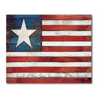 COURTSIDE MARKET Land Of The Free Gallery-Wrapped Canvas