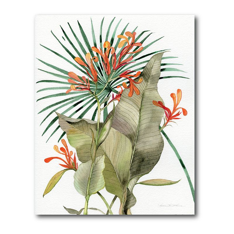Courtside Market Botanical Flame Gallery Canvas Wall Art, Multicolor, 16X20
