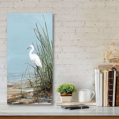 Courtside Market White Egret Gallery Canvas Wall Art