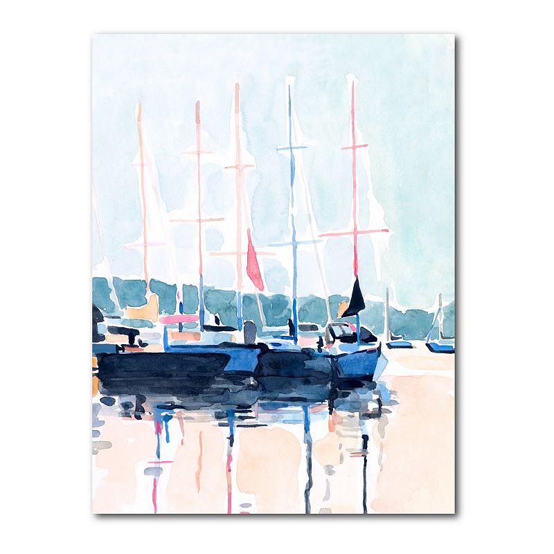 Courtside Market Sails Down Gallery Canvas Wall Art, Multicolor, 16X20