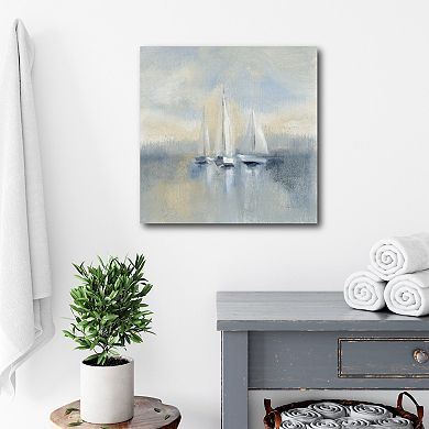 Courtside Market Morning Sail I Blue Gallery Canvas Wall Art