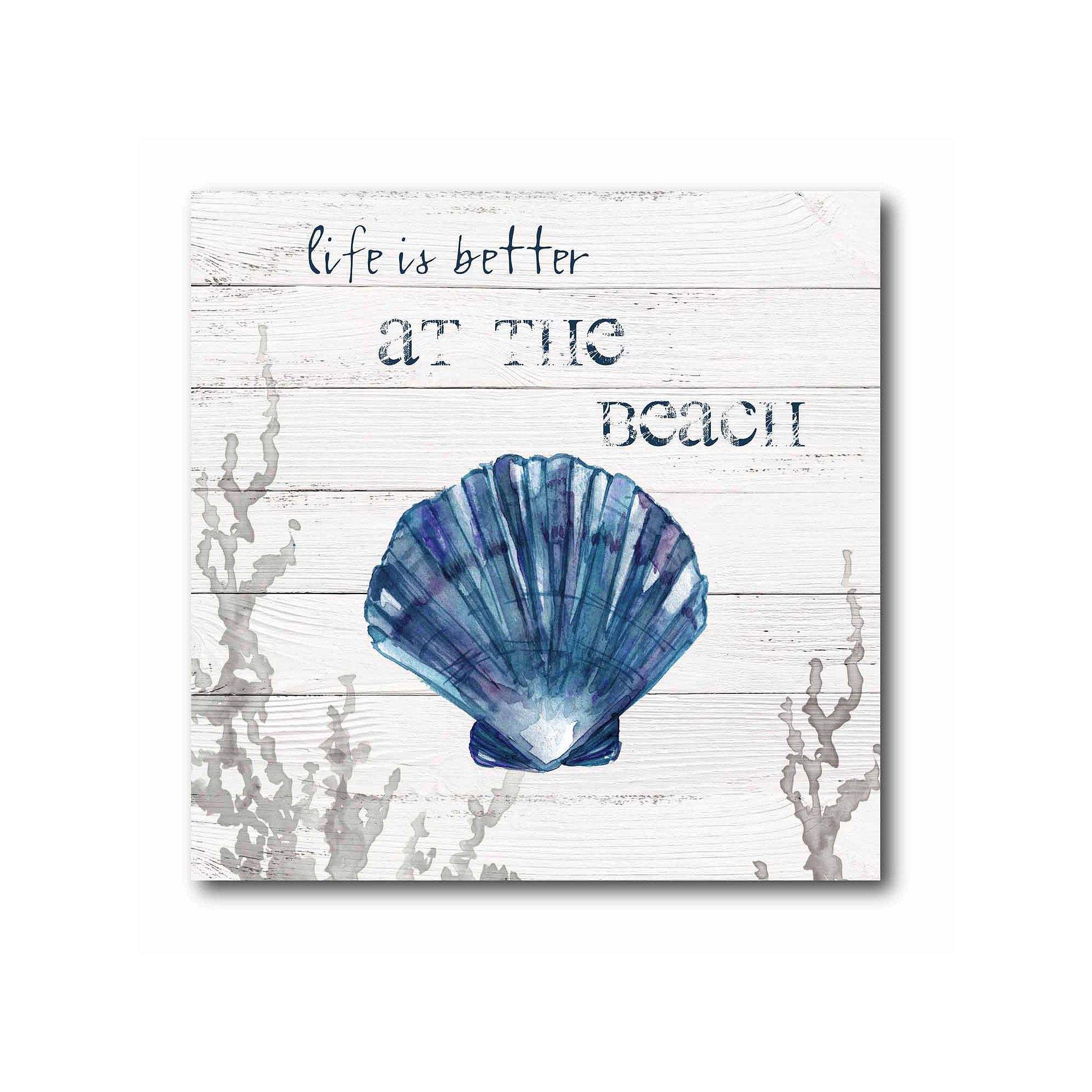 COURTSIDE MARKET Deep Blue Sea IV Gallery Canvas Wall Art, Multi Color