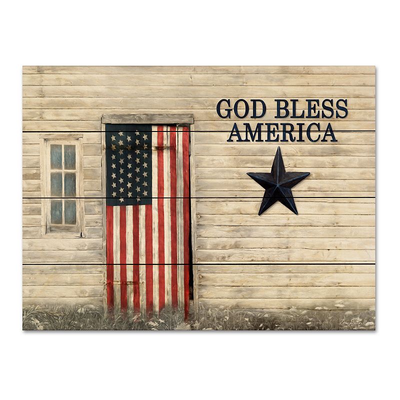62468027 Courtside Market God Bless American Flag Pallet Wa sku 62468027