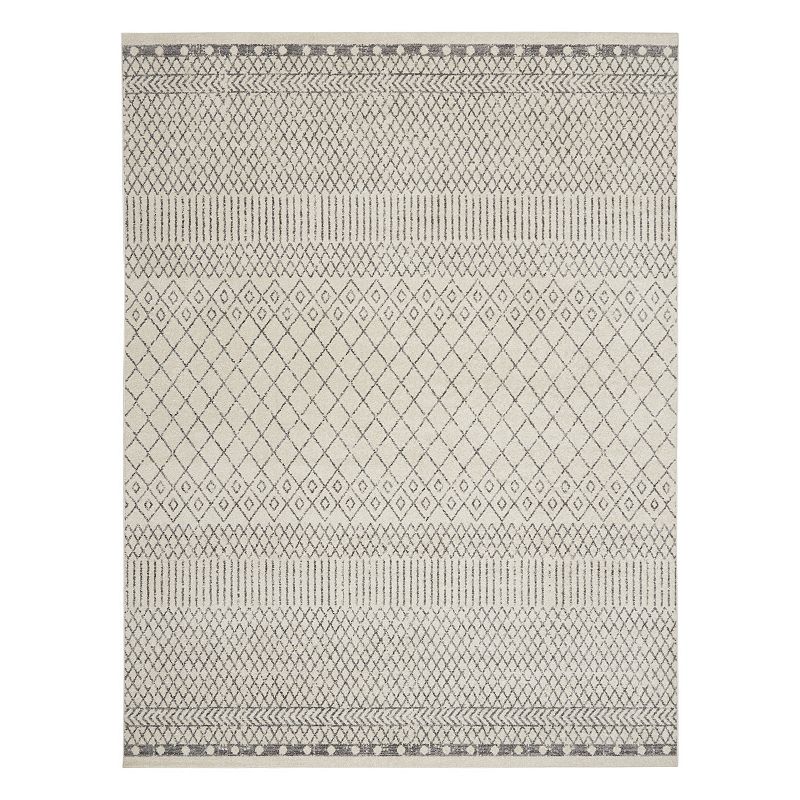Nourison Passion Inspired Area Rug, White, 2X7.5 Ft