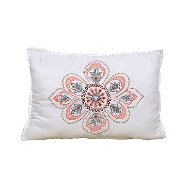 Serenta 5-piece Bennington Damask Printed Quilt Set with Coordinating Throw Pillows