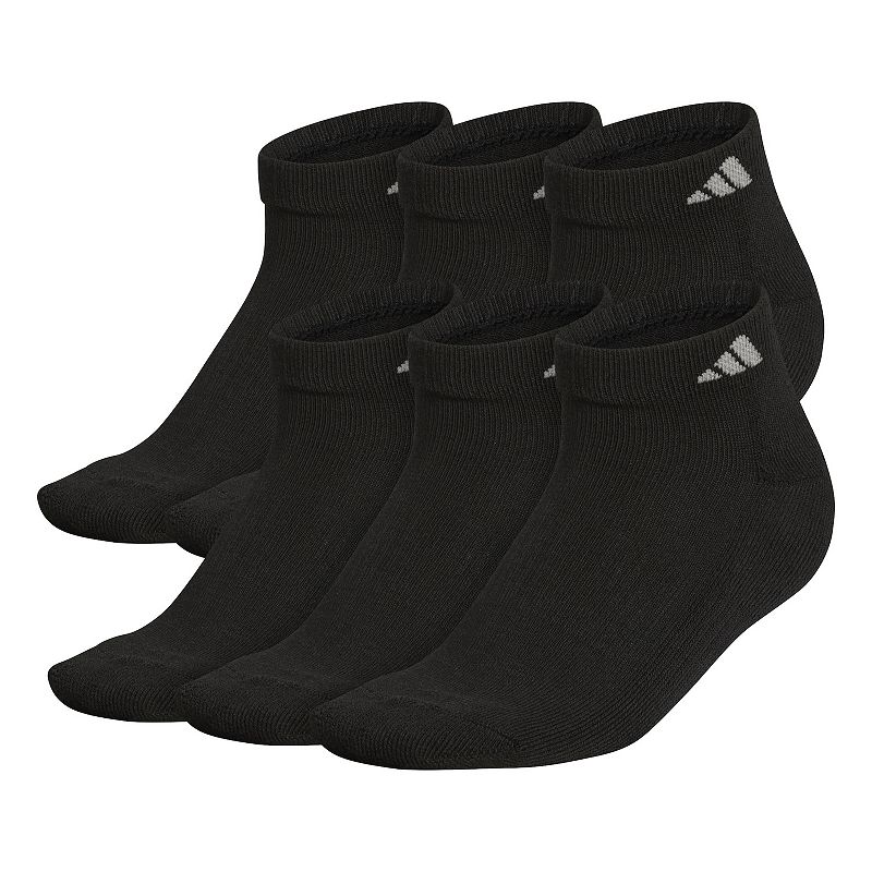 Womens adidas Athletic Low-Cut Sock 6-Pack, Size: 5-10, Black
