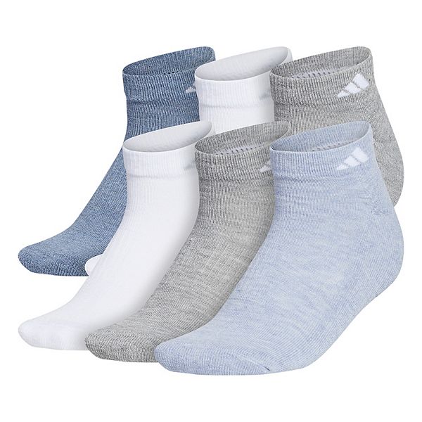 adidas Athletic Cushioned Low-Cut Socks 6 Pairs XL - White