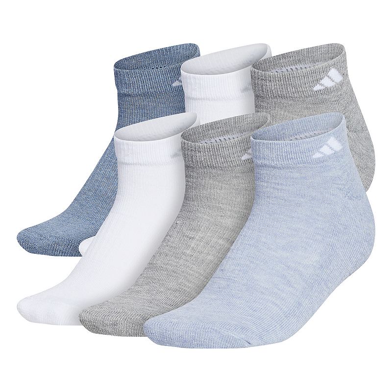 Womens adidas Athletic Low-Cut Sock 6-Pack, Size: 5-10, Grey