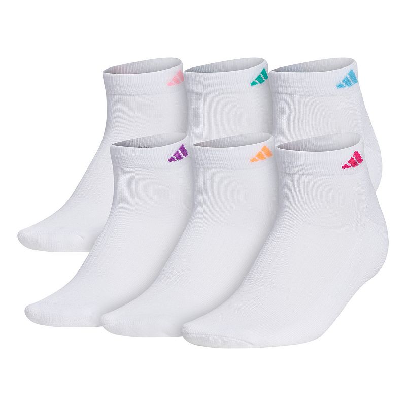 Womens adidas Athletic Low-Cut Sock 6-Pack, Size: 5-10, White